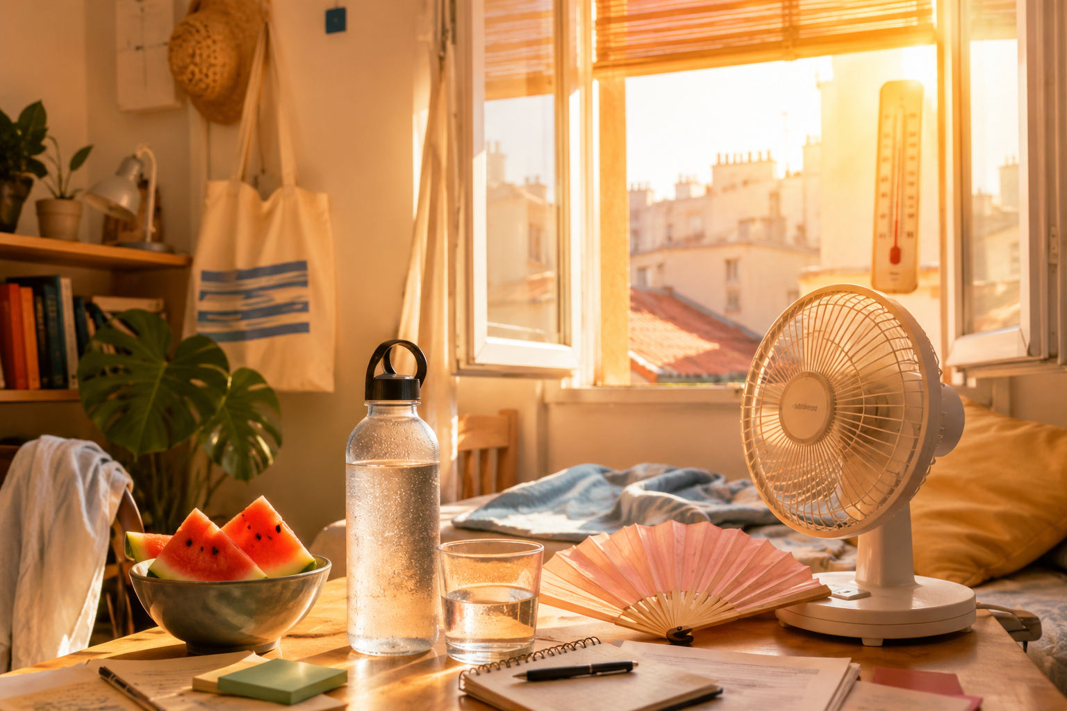 Canicule : 7 astuces pour rester au frais quand on est étudiant